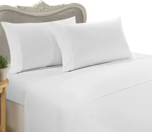Luxurious WHITE Solid / Plain, QUEEN Size. EIGHT (8) Piece GOOSE DOWN Comforter BED IN A BAG Set. 1500 Thread Count Ultra Soft Single-Ply 100% Egyptian Cotton. INCLUDES 4pc BED SHEET Set, 3pc DUVET SET & GOOSE DOWN Comforter
