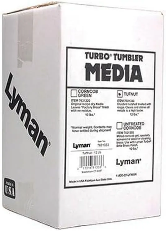 Lyman 7631337 Turbo Brass Cleaning Media Untreated Tufnut, Walnut,Brown
