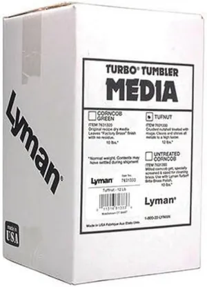 Lyman 7631337 Turbo Brass Cleaning Media Untreated Tufnut, Walnut,Brown