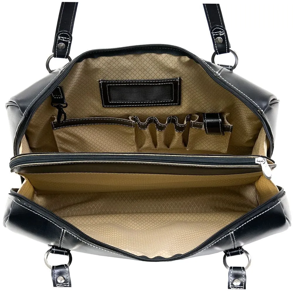 McKlein USA  Glenview 15" Leather Laptop Briefcase
