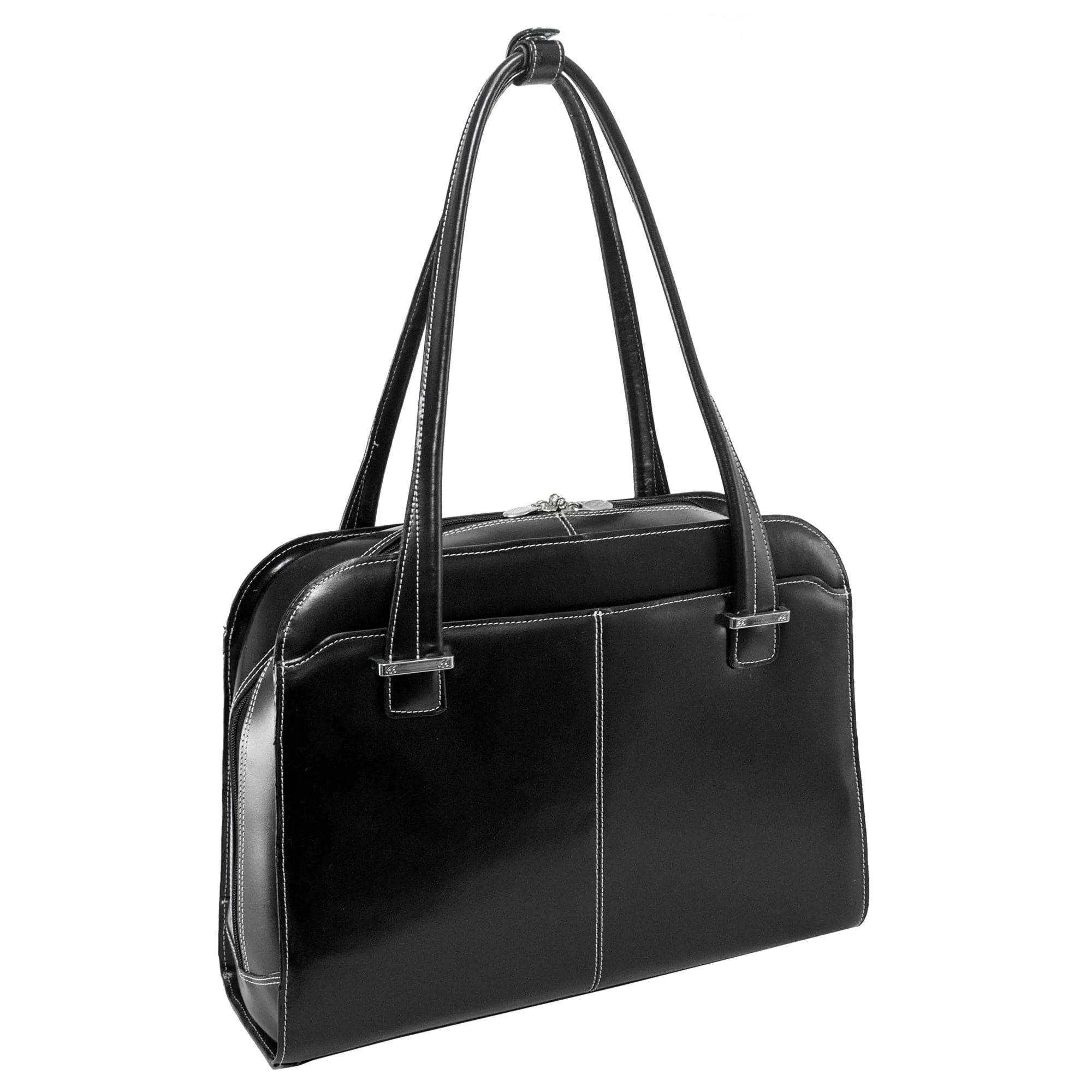 McKlein USA Oak Grove 15" Leather Fly-Through Checkpoint-Friendly Ladies' Laptop Briefcase