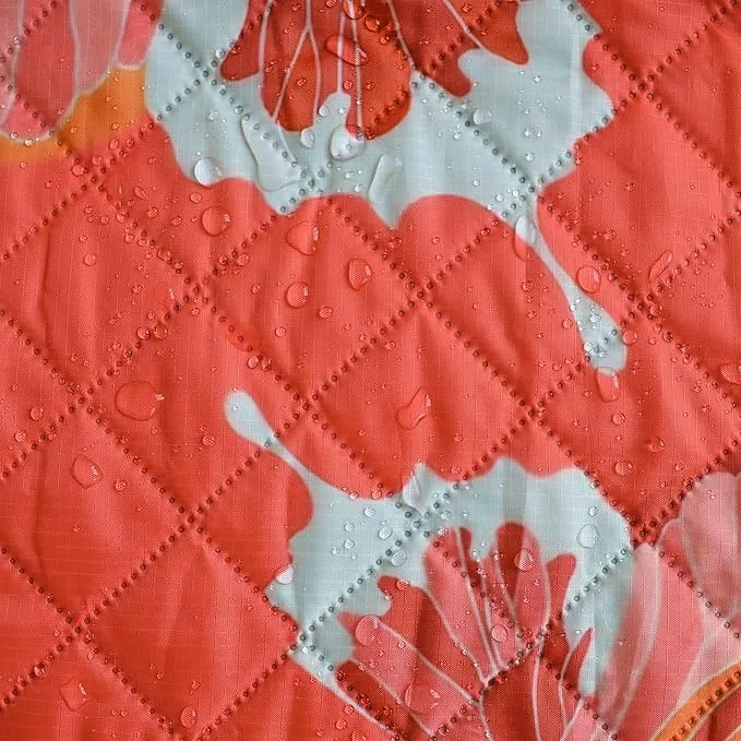 Mellowdy Companion Outdoor Printing Blanket - Waterproof, Wind-Resistant, Warm, Utility Blanket for Camping, Picnic, Stadium, Beach, Gameday, Travel, Foldable with Carrying Bag（Red Butterfly,55x80）