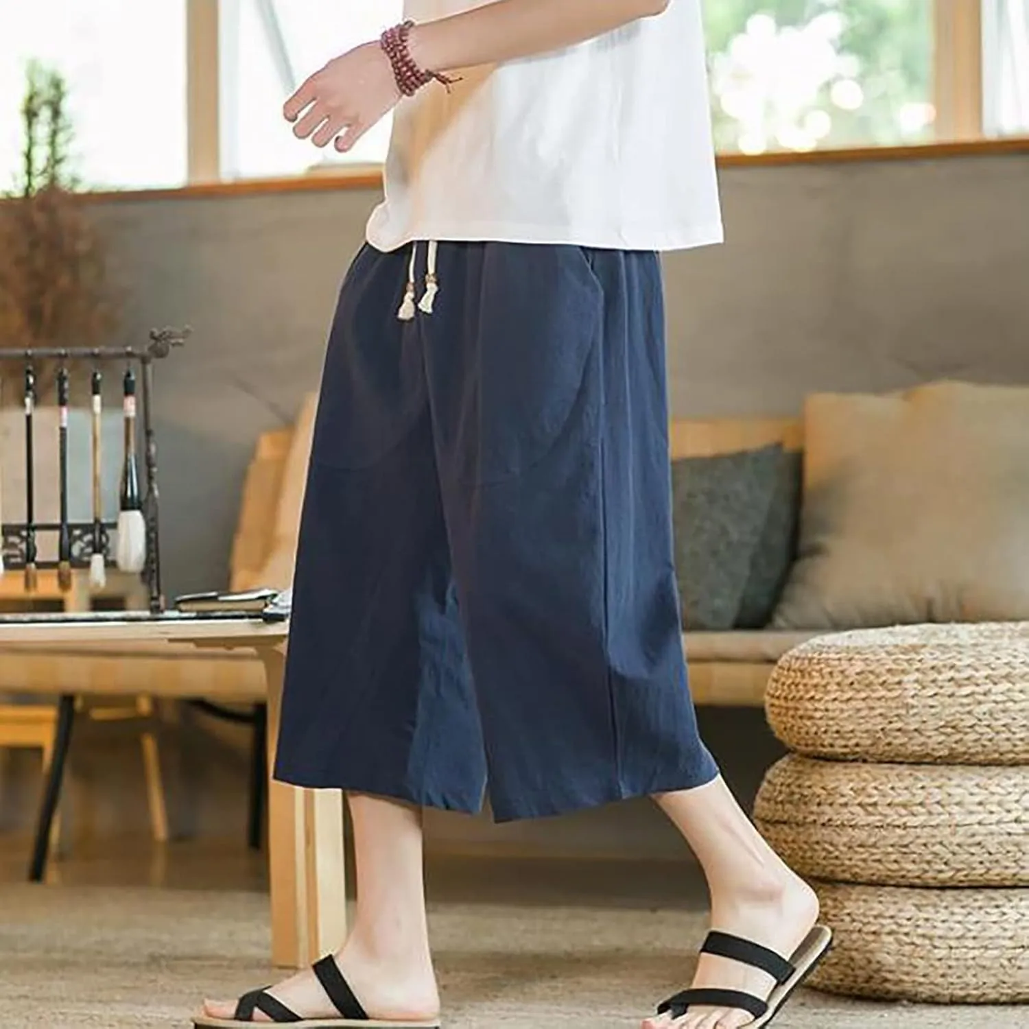 Men Drawstring Running Surfing Sports Plus Size Beach Shorts Board Pants Swimsuit Men Swimming Pool Shorts for Men