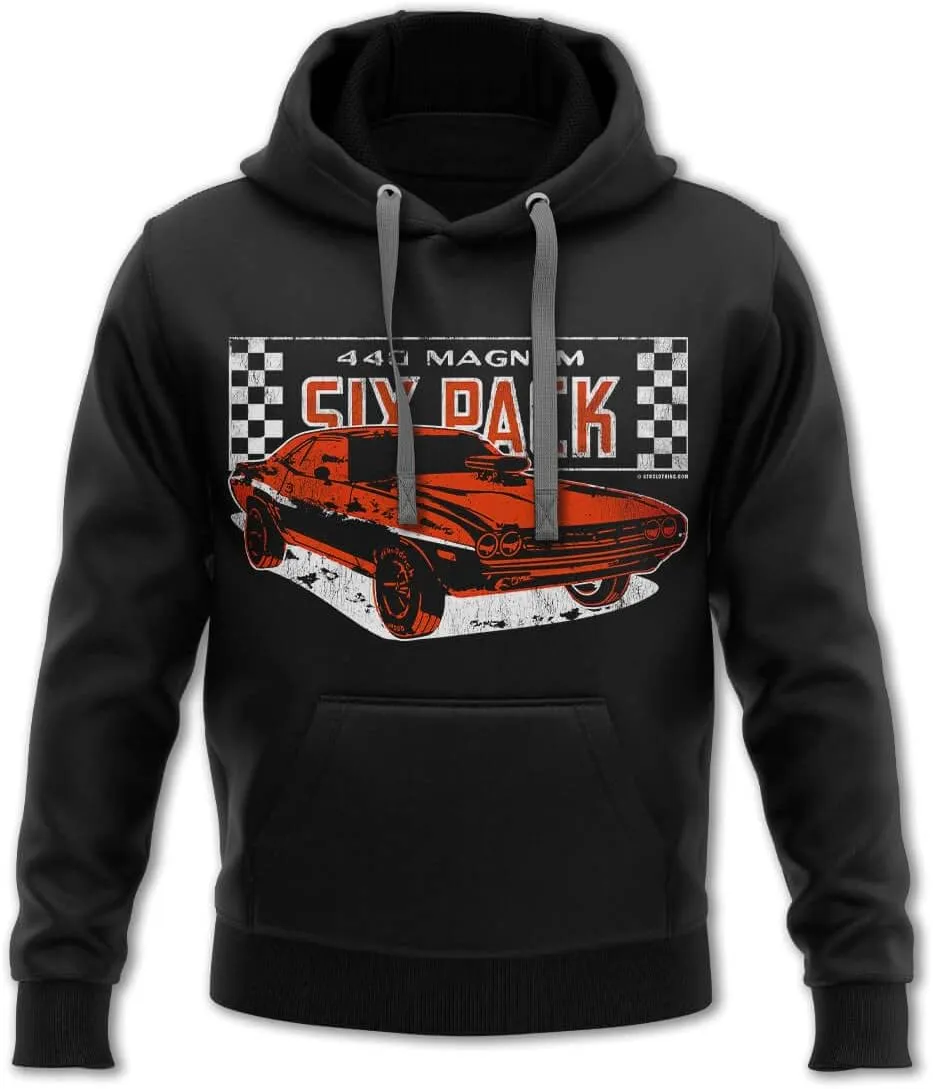 Men's 1971 Challenger Six Pack American Muscle Car Hoodie