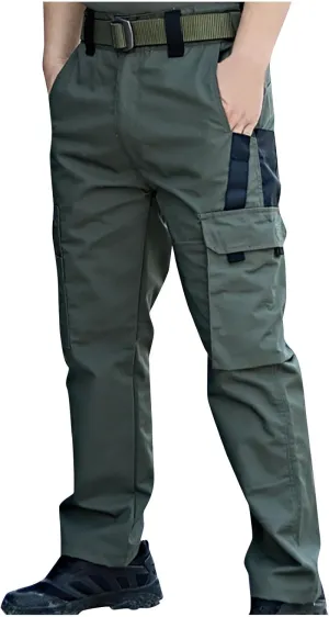 Mens Athletic Outdoor Pants Hiking Tactical Pants Climbing Fishing Pants Trendy Regular Pants Classic Fall Pants