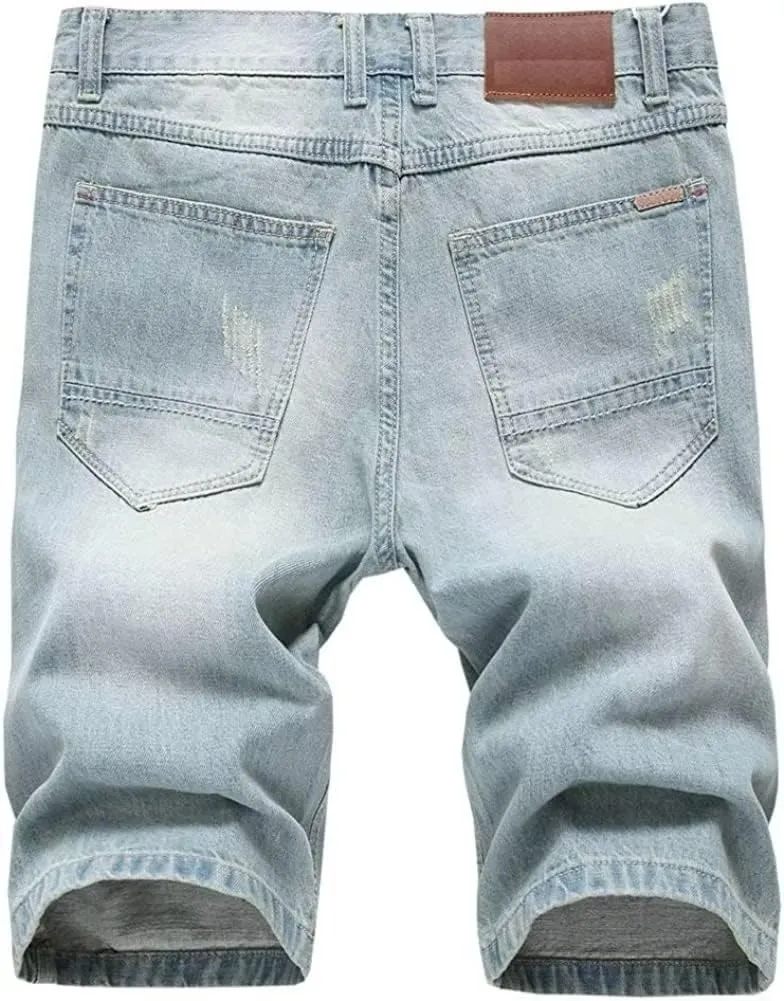 Men's Casual Denim Shorts (No Belt)