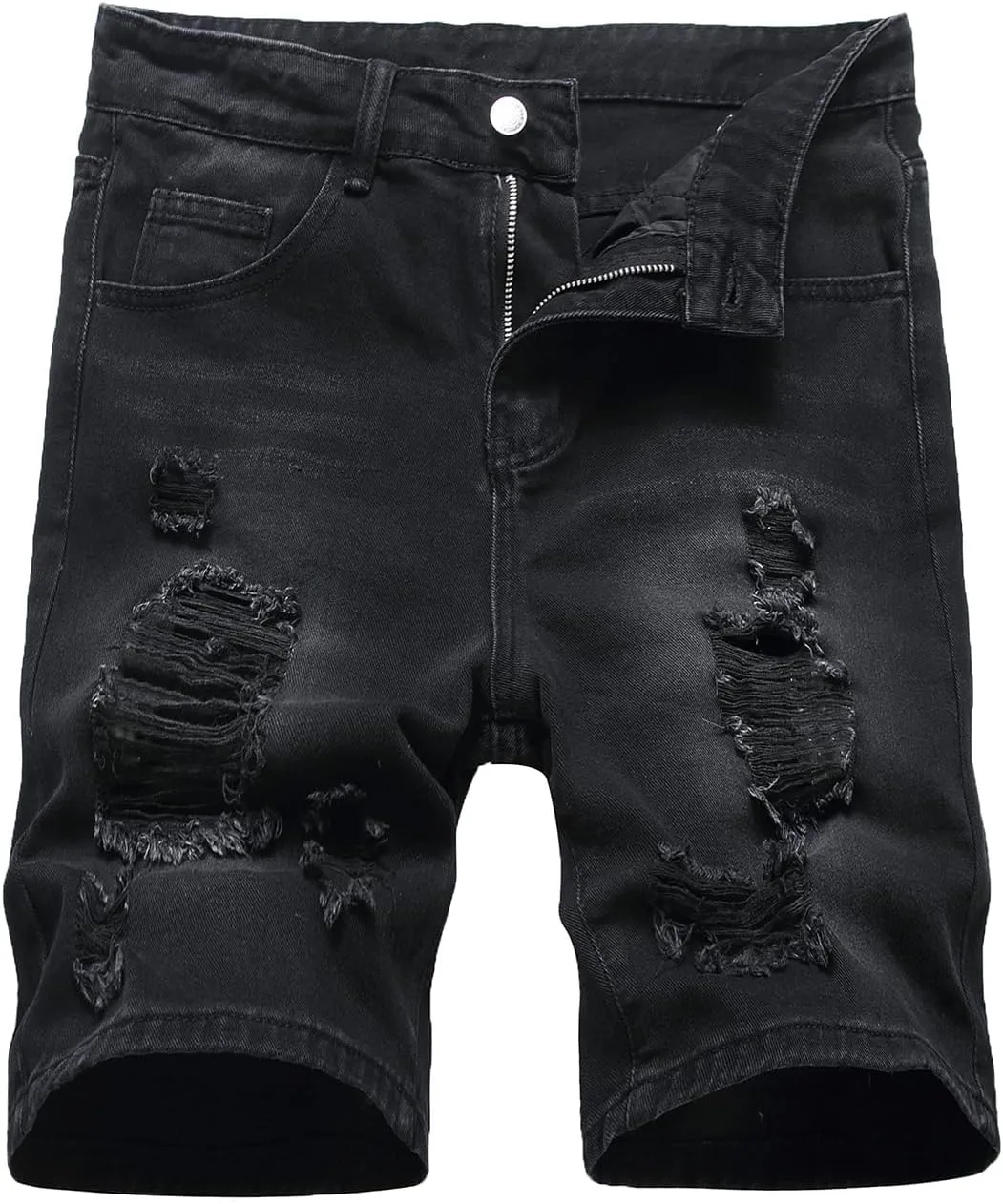 Men's Casual Denim Shorts (No Belt)