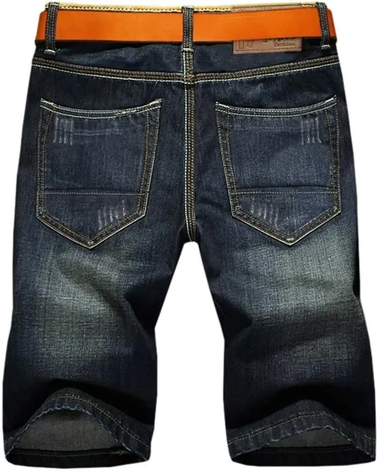 Men's Casual Denim Shorts (No Belt)