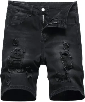 Men's Casual Denim Shorts (No Belt)