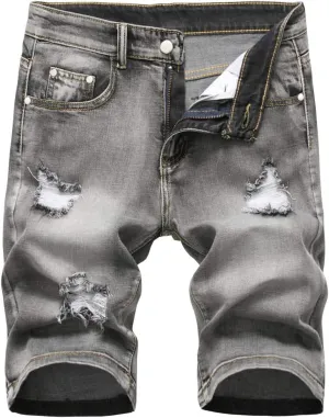 Men's Casual Denim Shorts (No Belt)