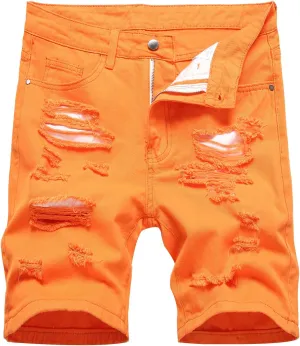 Men's Casual Denim Shorts (No Belt)