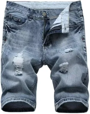 Men's Casual Denim Shorts (No Belt)