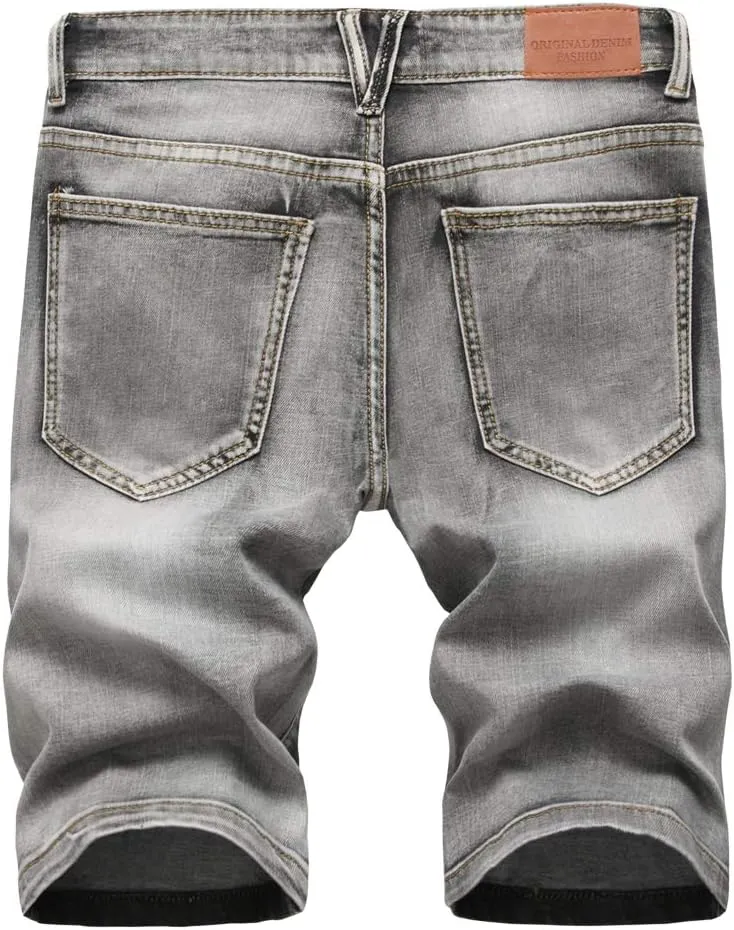 Men's Casual Denim Shorts (No Belt)