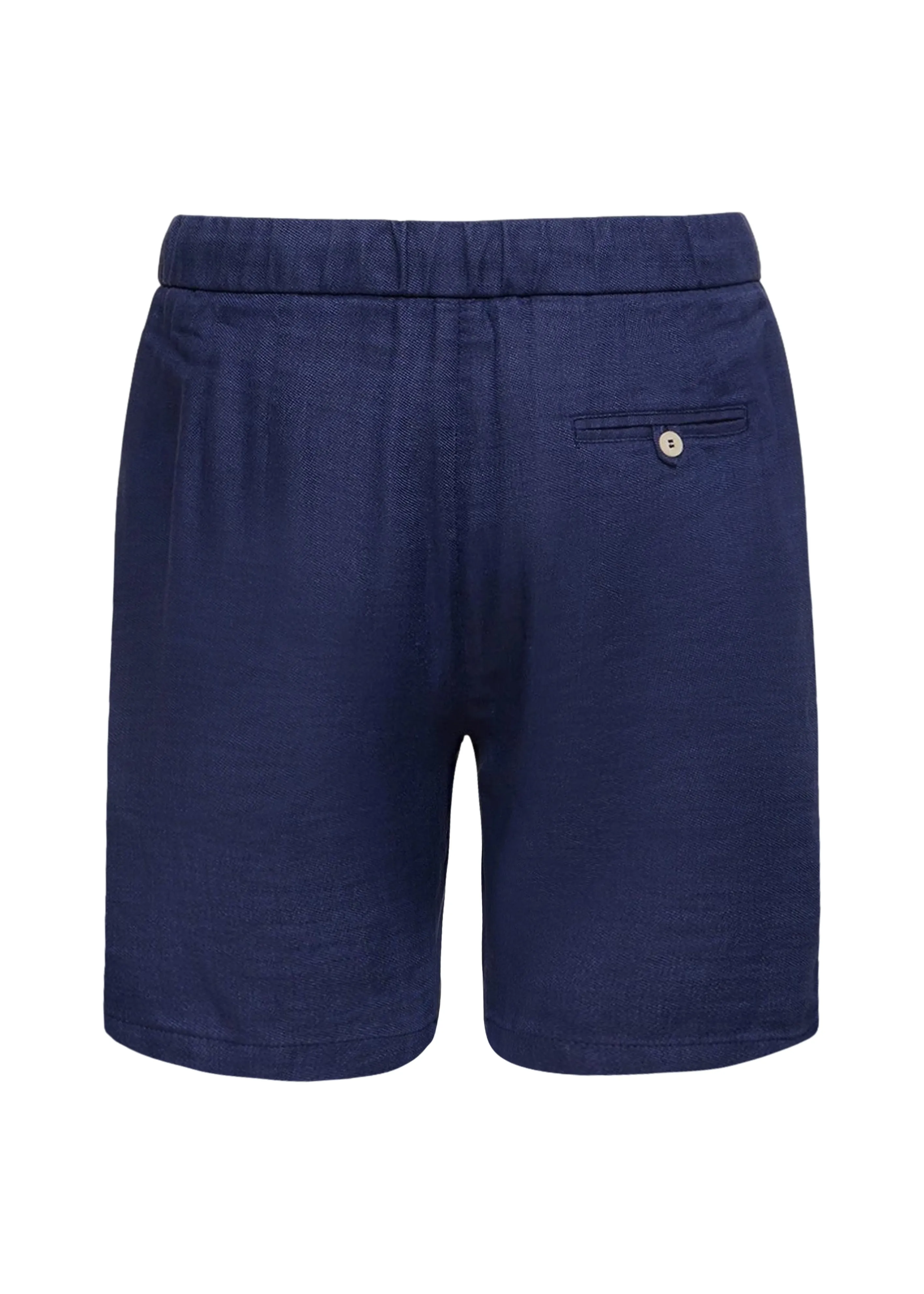 Mens Linen Shorts in Navy Blue
