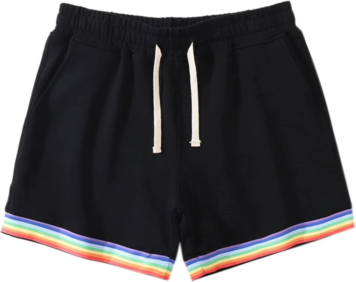 Men's Swim Trunks Three Shorts Quarter Quick Beach Pants Swim Men's Plain Dry Men's Swimwear Bathing Suit Swimming