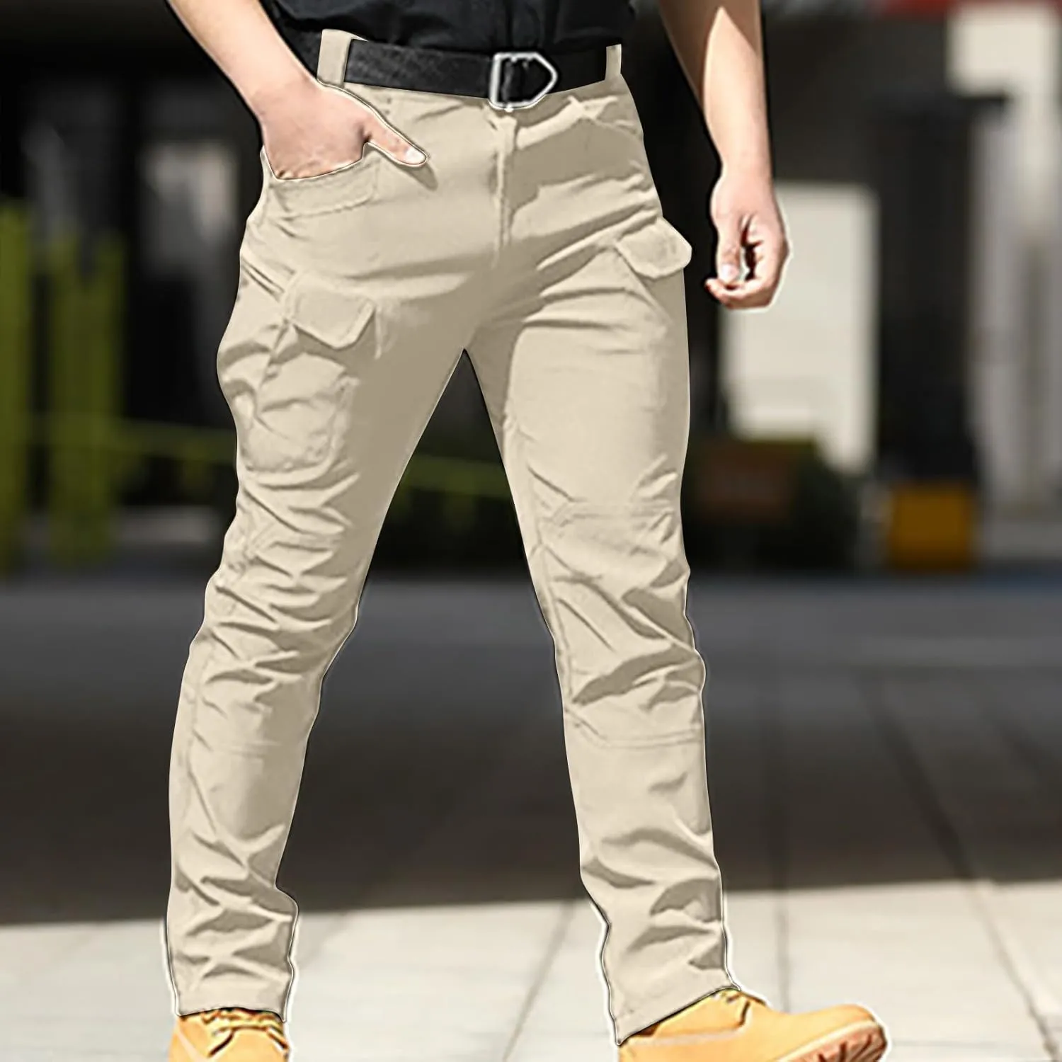 Men’s Tactical Work Pants Outdoor Hiking Pants Trendy Climbing Pants Autumn Trail Pants Classic Camping Pants