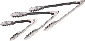 Mercer Culinary Locking Utility Tongs Set, 7 Inch, 9 Inch, 12 Inch