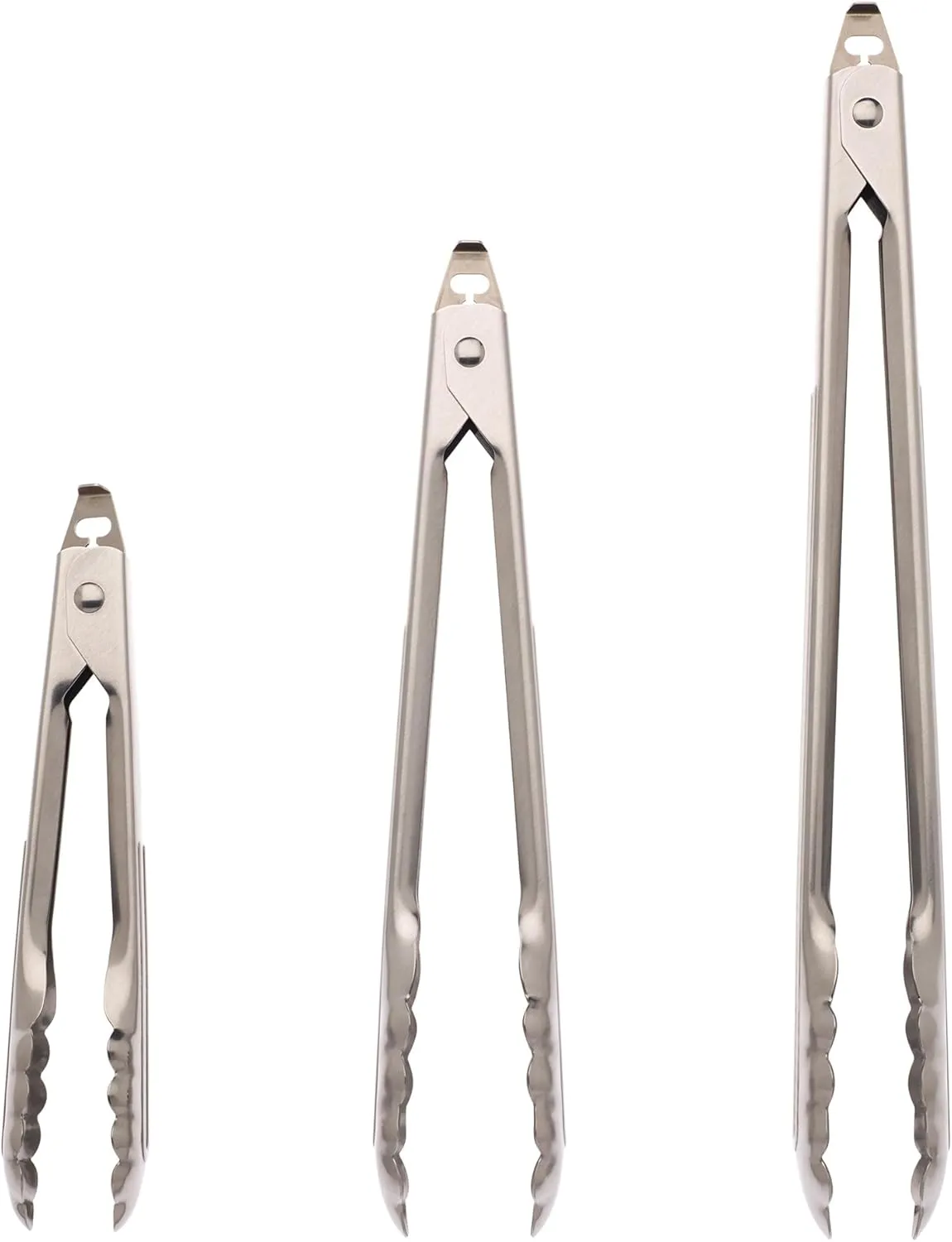 Mercer Culinary Locking Utility Tongs Set, 7 Inch, 9 Inch, 12 Inch