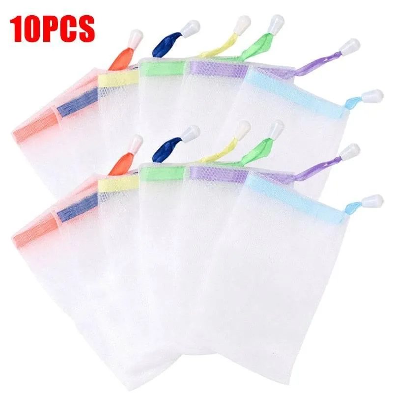 Mesh Soap Organizer Bags - 10 Pack Storage Solutions for Home  Travel
