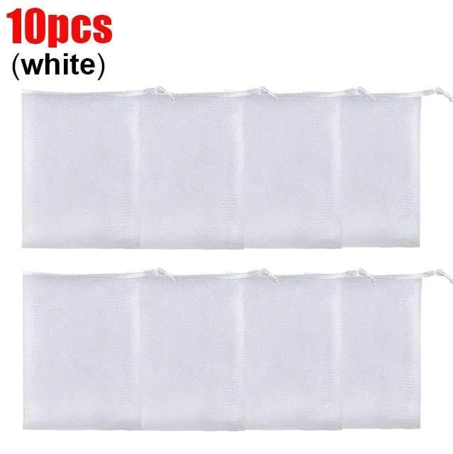 Mesh Soap Organizer Bags - 10 Pack Storage Solutions for Home  Travel
