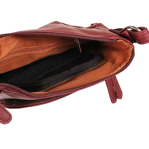 Messenger Crossbody Bag- Red