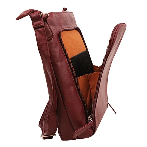 Messenger Crossbody Bag- Red