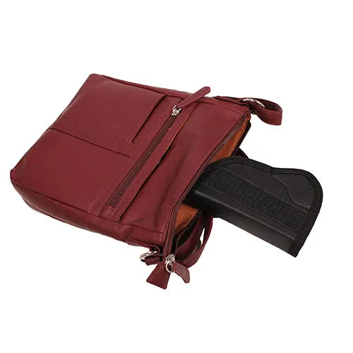 Messenger Crossbody Bag- Red
