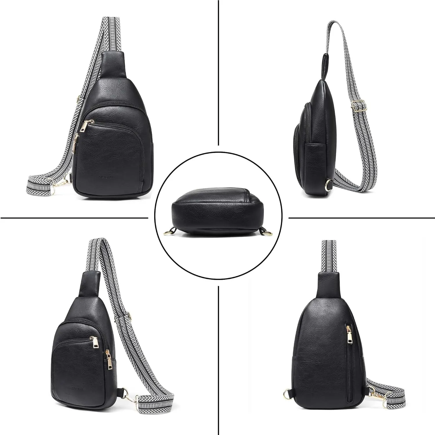 MHCNLL Sling Bag for Women Anti Theft RFID Crossbody Purse Fashion Chest Bag for Travel Backpack, Fanny Pack