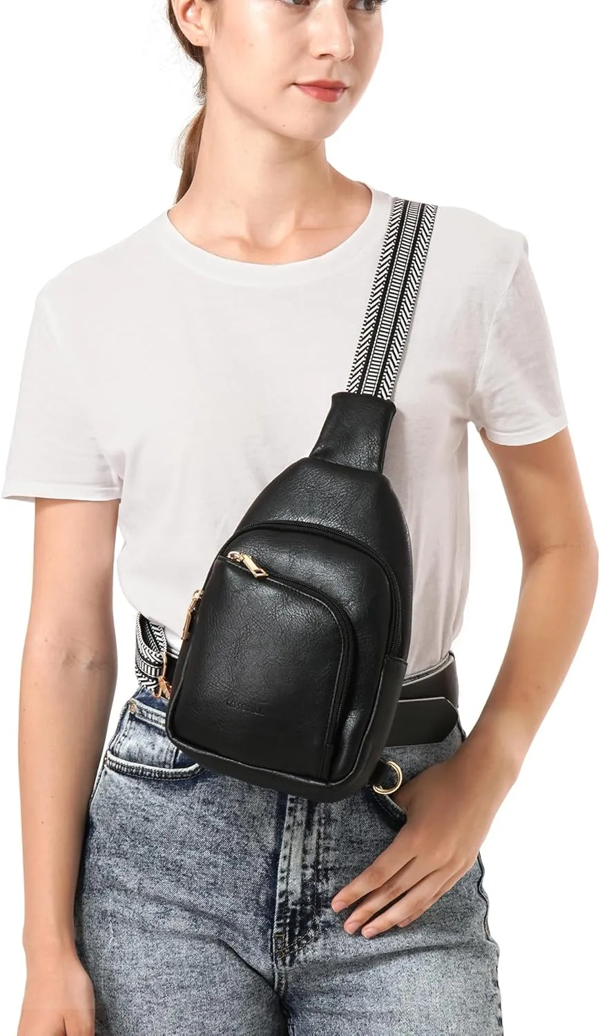 MHCNLL Sling Bag for Women Anti Theft RFID Crossbody Purse Fashion Chest Bag for Travel Backpack, Fanny Pack