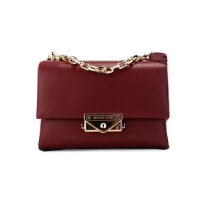 Michael Kors Cece Small Cherry Vegan Convertible Flap Crossbody