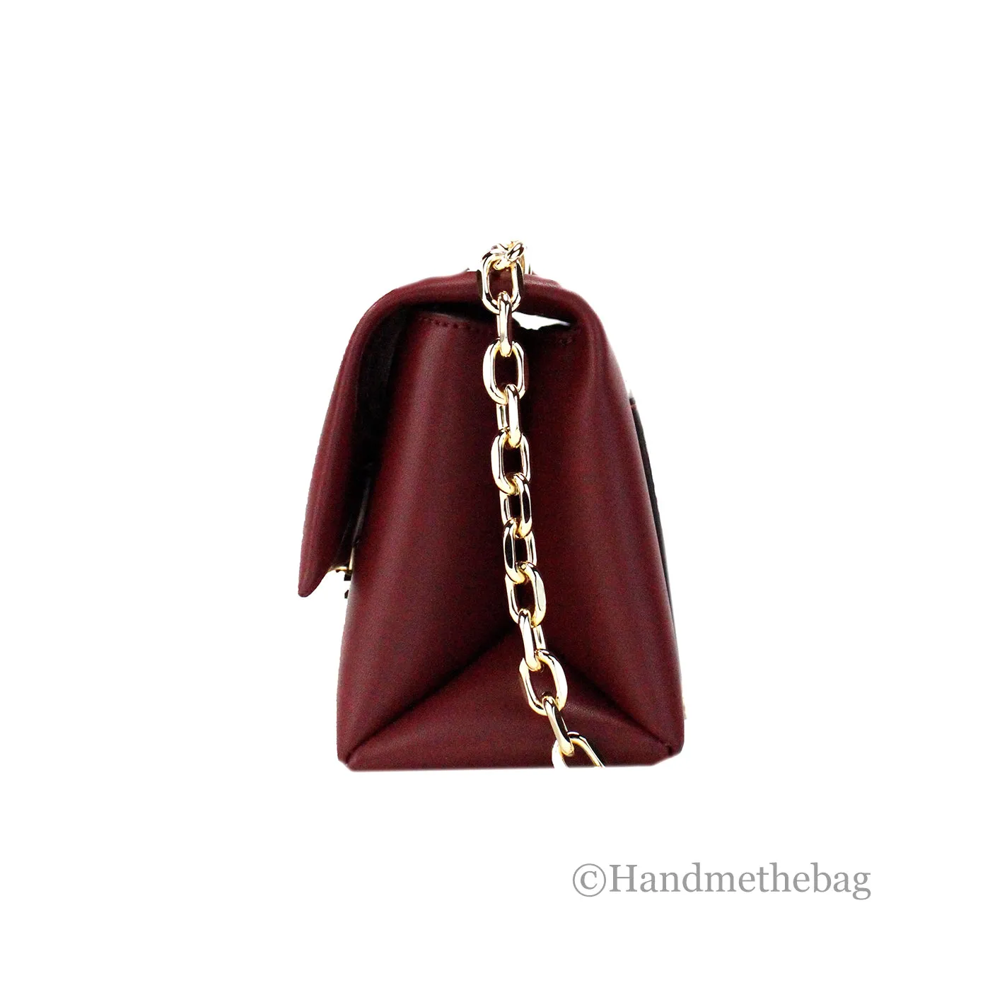Michael Kors Cece Small Cherry Vegan Convertible Flap Crossbody