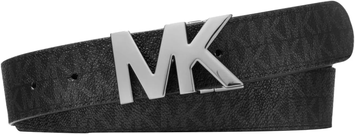 Michael Kors Men's 34mm Reversible MK Buckle Belt