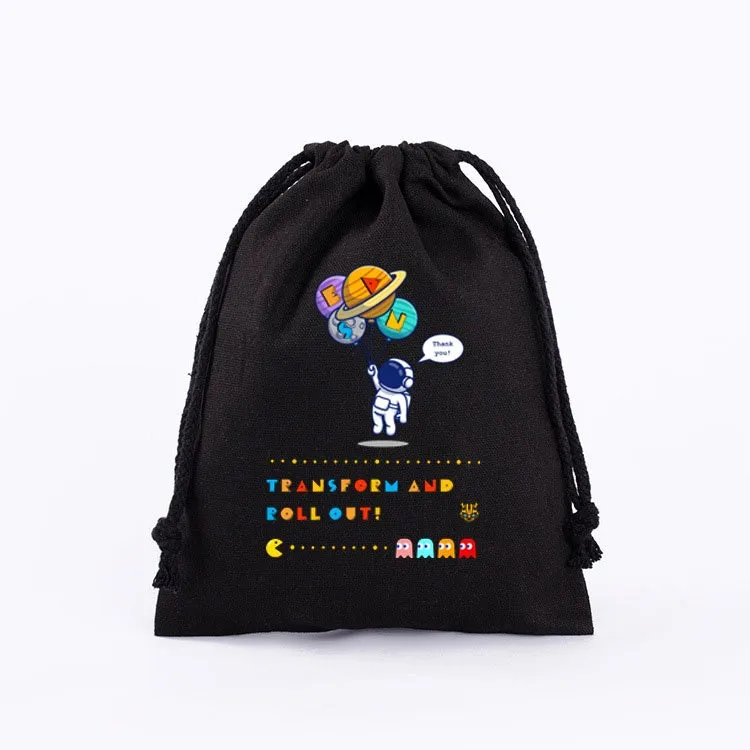 MICKEY Favor Bags!-Kids Birthday Collection-Custom Printed on Natural Cotton Bags - Boy's Birthday Party - MICKIE Birthday