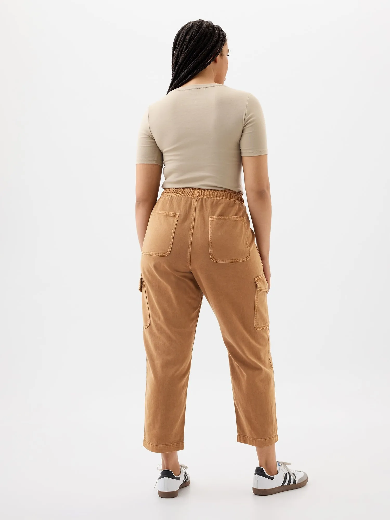 Mid Rise Easy Cargo Pants