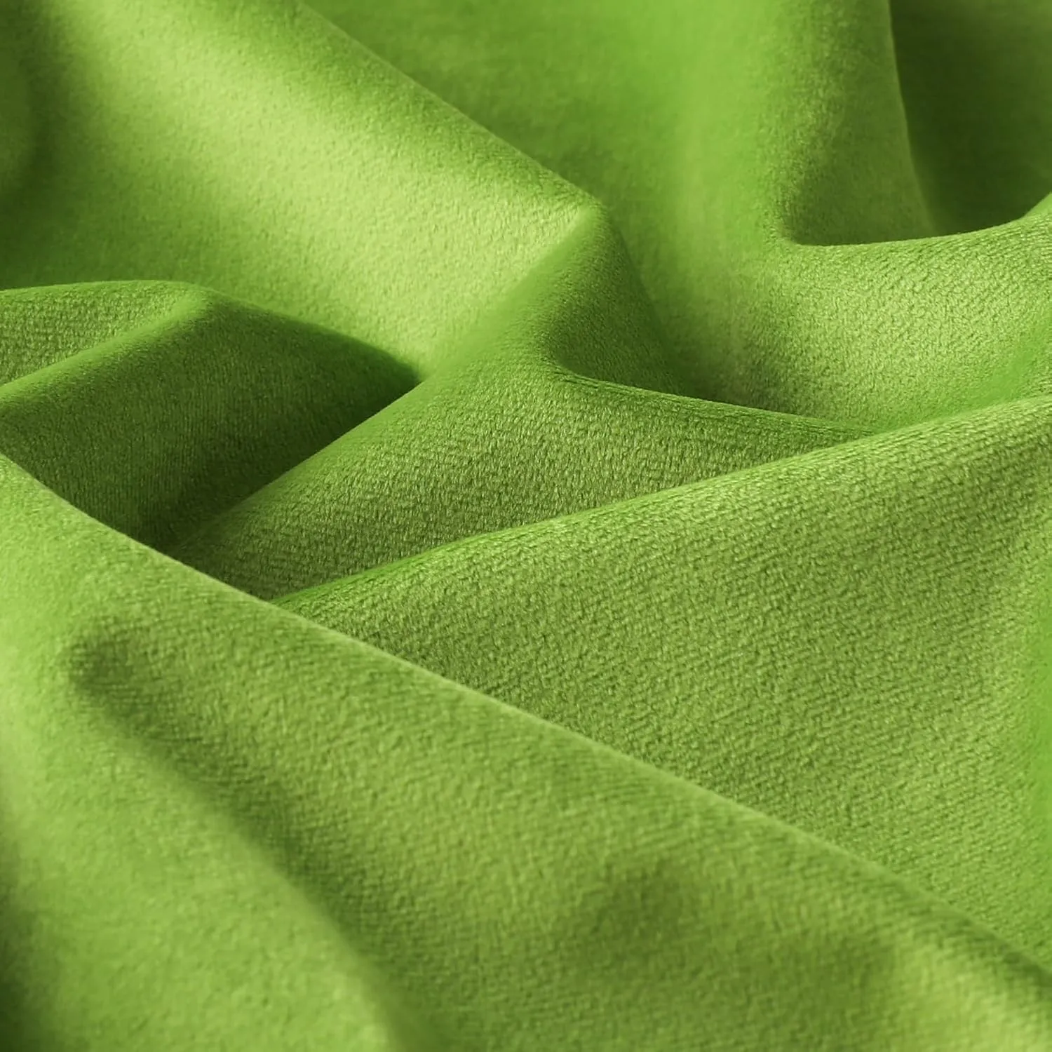 Mixhug Decorative Throw Pillow Covers, Velvet Cushion Covers, Solid Throw Pillow Cases for Couch and Bed Pillows, Chartreuse, 20 x 20 Inches, Set of 2