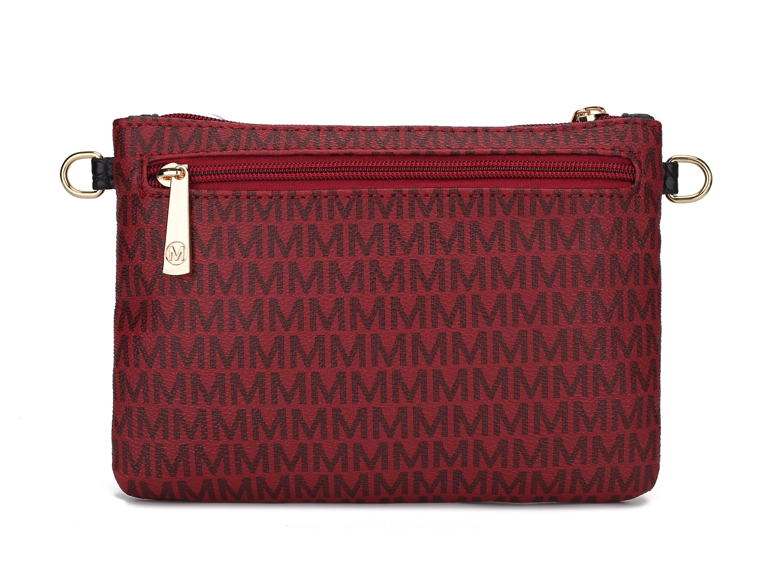 MKF Collection Tarren Vegan Leather Women's Wristlet Crossbody Bag, Stylish Purse Clutch Handbag by Mia K - Red