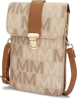 MKF Small Crossbody Cell Phone Purse Wallet for Women – PU Leather Cellphone Bag – Case with Shoulder Strap