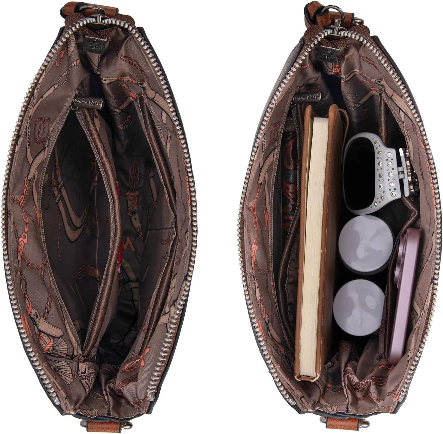 Montana West Crossbody Bag for Women Multi Pocket Cross Body Bag Purses with Guitar Strap