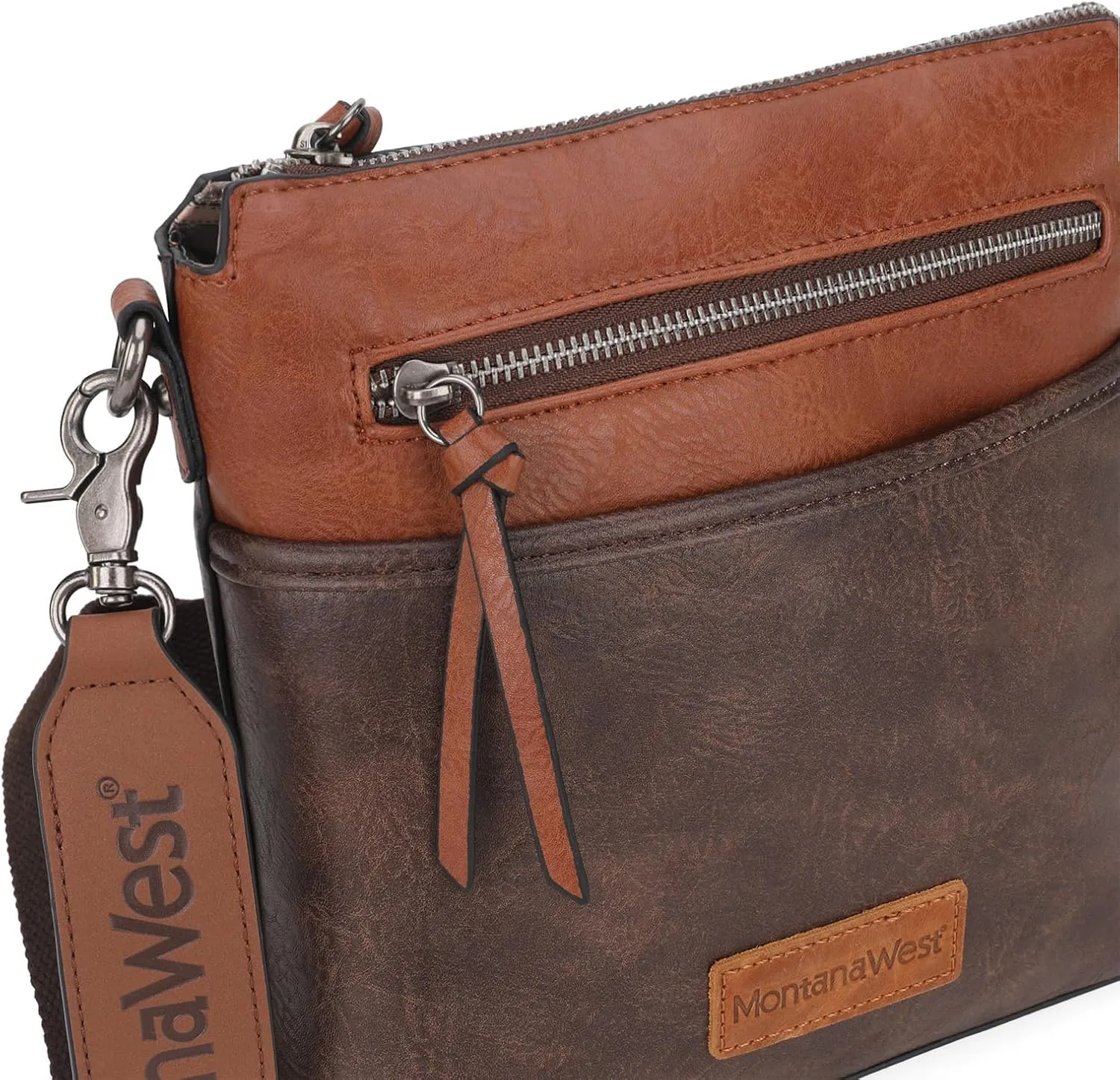 Montana West Crossbody Bag for Women Multi Pocket Cross Body Bag Purses with Guitar Strap