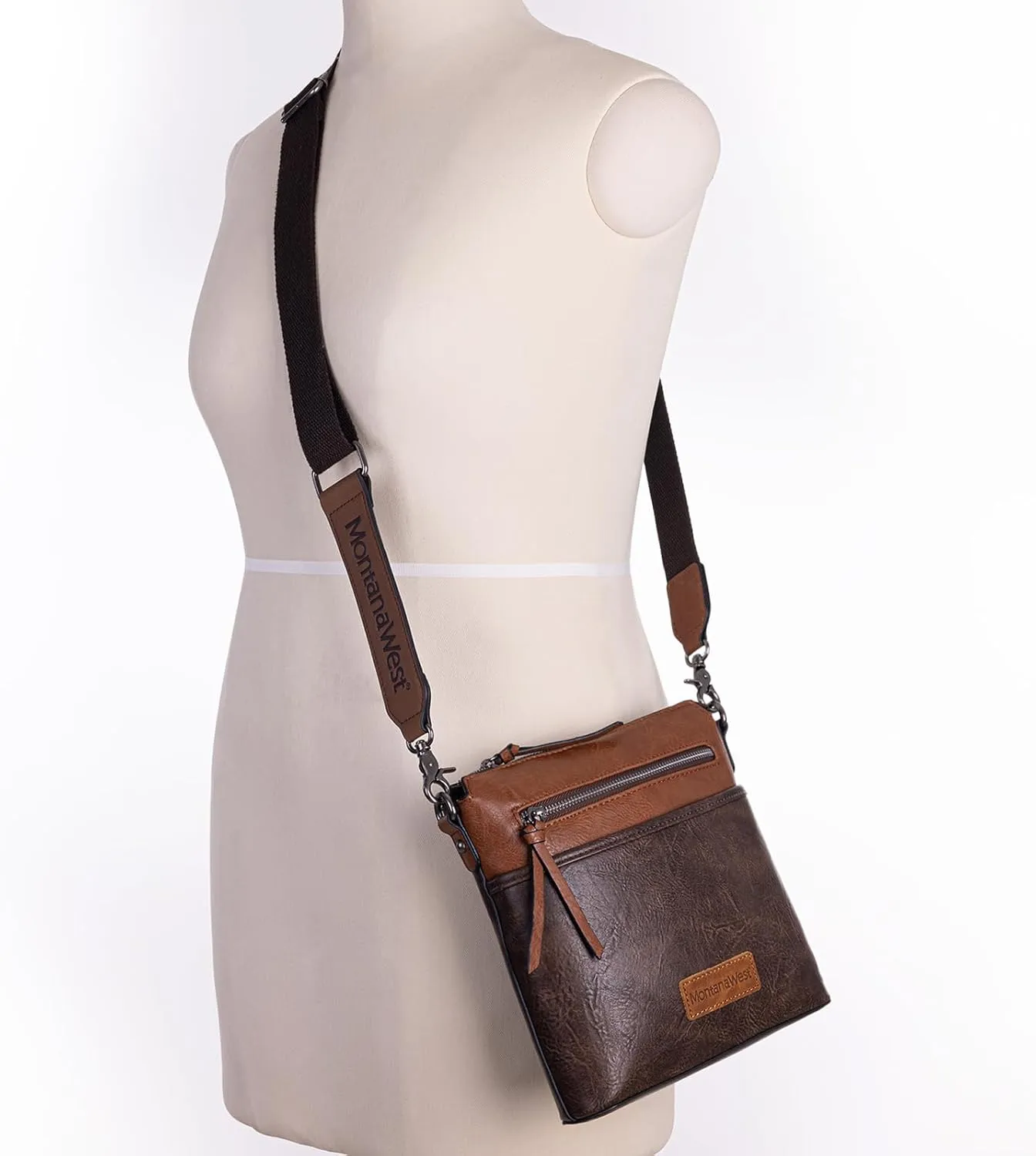 Montana West Crossbody Bag for Women Multi Pocket Cross Body Bag Purses with Guitar Strap