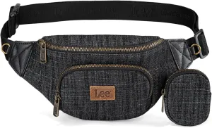 Montana West x Lee Fanny Pack for Women Denim Waist Pack Travel Belt Bags Crossbody Sling Bag