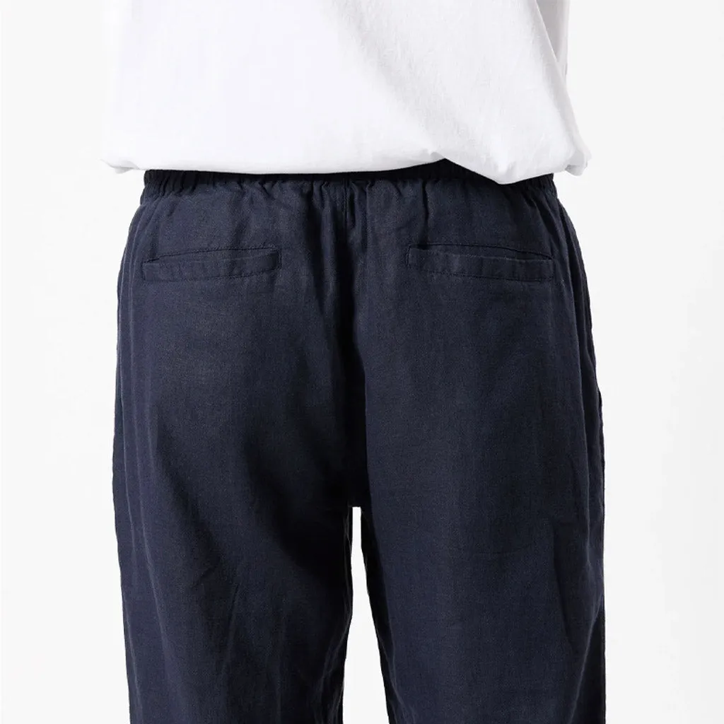 Mr Simple Burbank Linen Pant - Navy