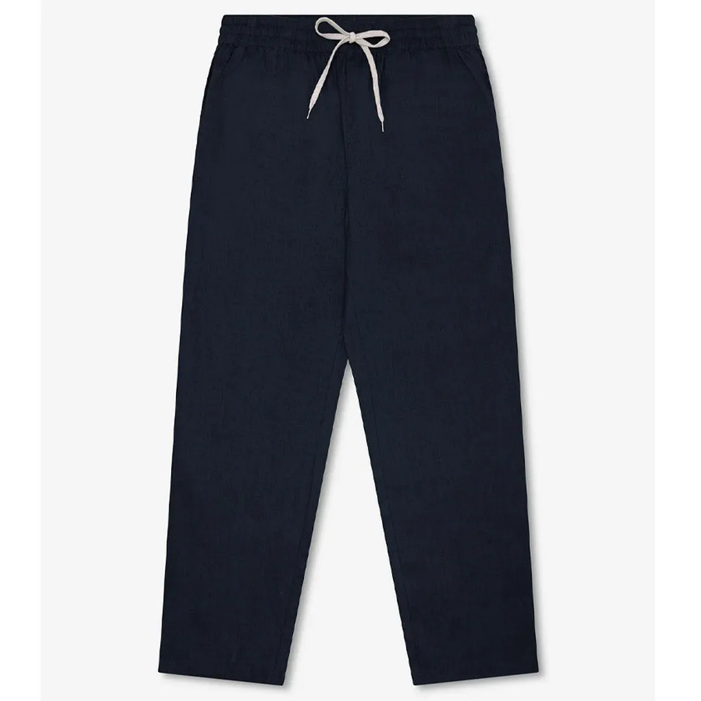 Mr Simple Burbank Linen Pant - Navy
