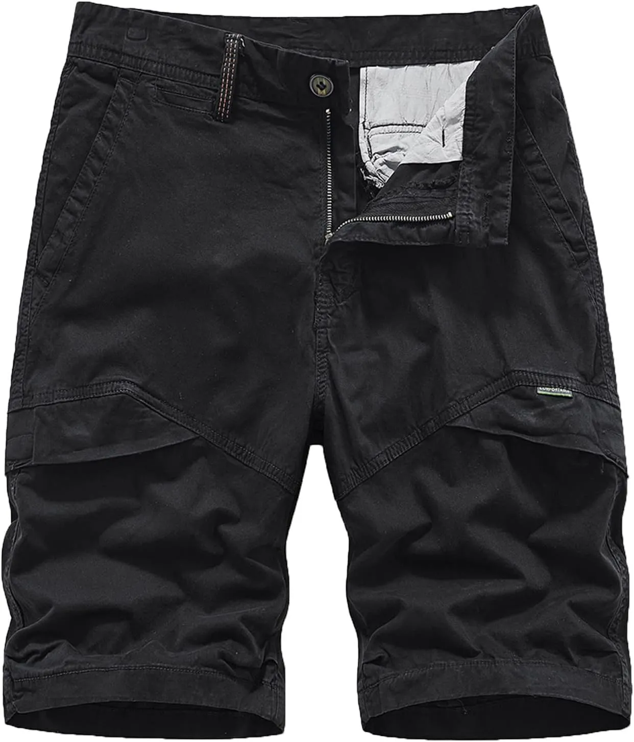 Muscularfit Shorts Men Casual Cotton Solid Multi Pockets Cargo Shorts Summer Outdoor Fashion Work Utility Tooling Shorts 2023