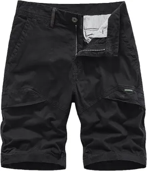 Muscularfit Shorts Men Casual Cotton Solid Multi Pockets Cargo Shorts Summer Outdoor Fashion Work Utility Tooling Shorts 2023