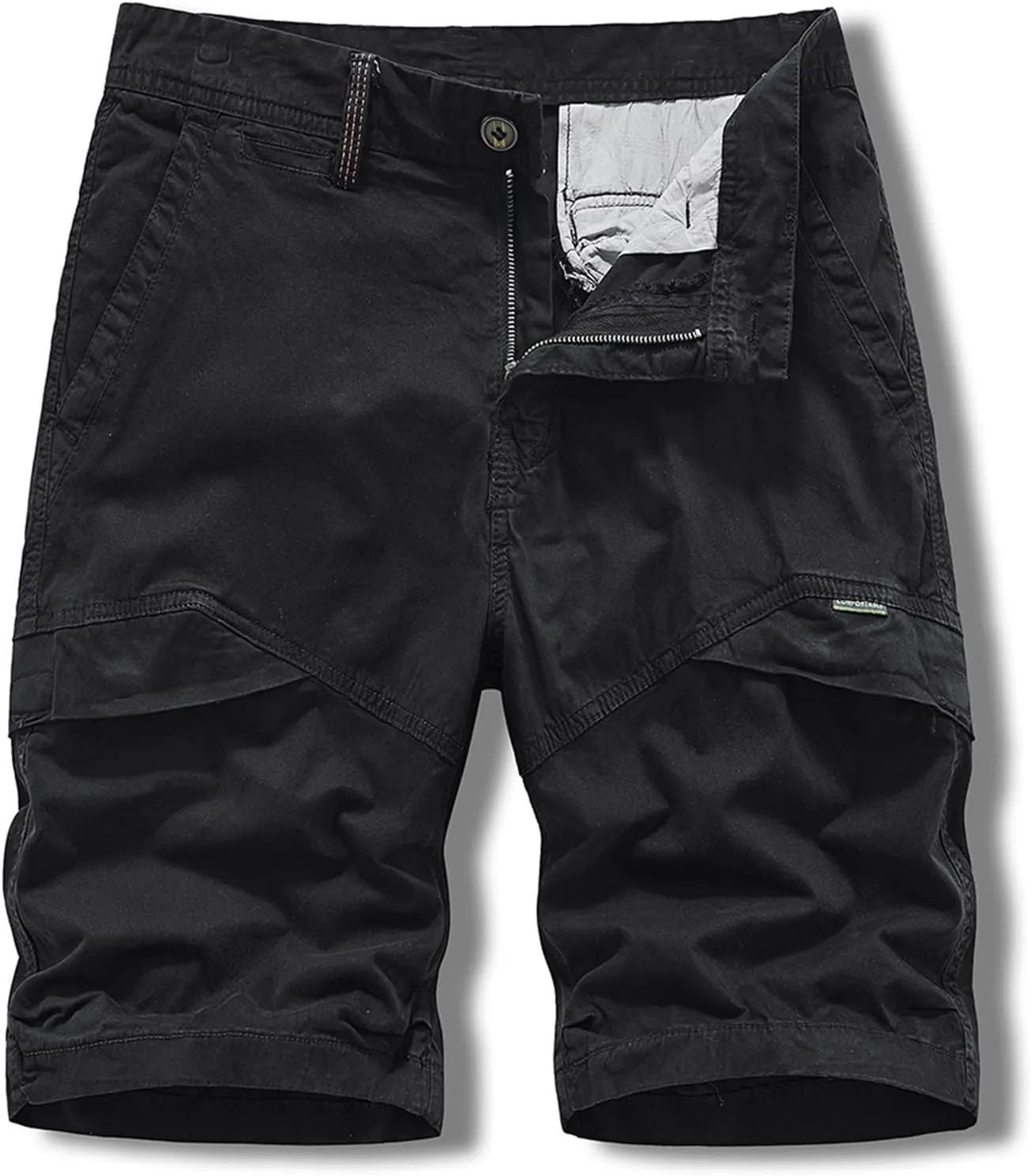 Muscularfit Shorts Men Casual Cotton Solid Multi Pockets Cargo Shorts Summer Outdoor Fashion Work Utility Tooling Shorts 2023