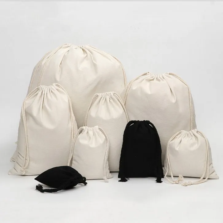 Natural Cotton Muslin Drawstring Bags,Custom Dust Bags,Cotton Drawstring Bags,Personalized bags,Treat Bags,Jewelry Bags,Candy Bags,lunch bag