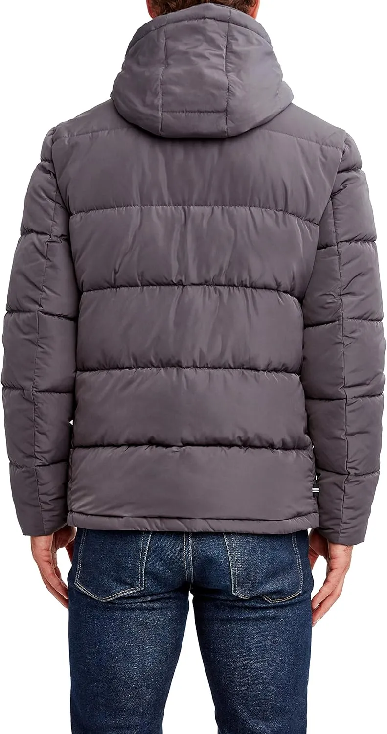 Nautica Men's Hooded Parka Jacket, Water and Wind Resistant