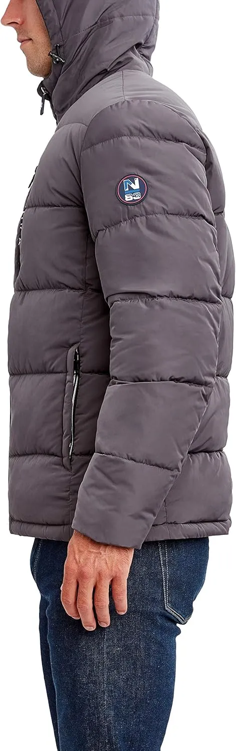 Nautica Men's Hooded Parka Jacket, Water and Wind Resistant