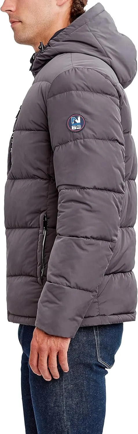 Nautica Men's Hooded Parka Jacket, Water and Wind Resistant